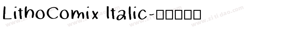 LithoComix Italic字体转换